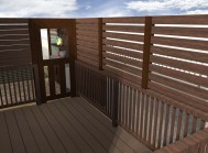 zero木製uroco物置パーゴラ小屋ウッドデッキ目隠し3