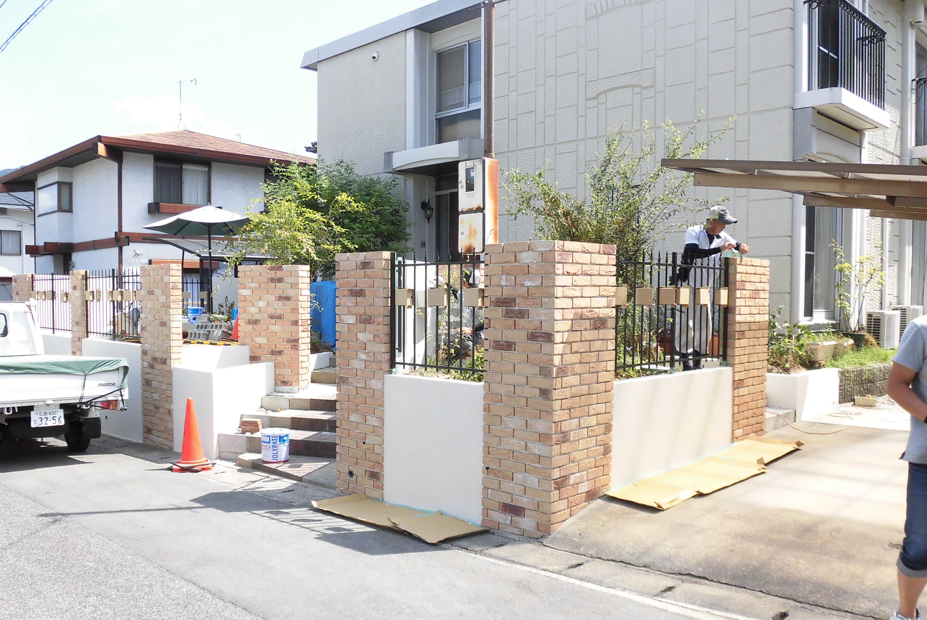 外まわり リフォーム中です。　広島市安佐北区　Ｇ様邸　リフォーム工事