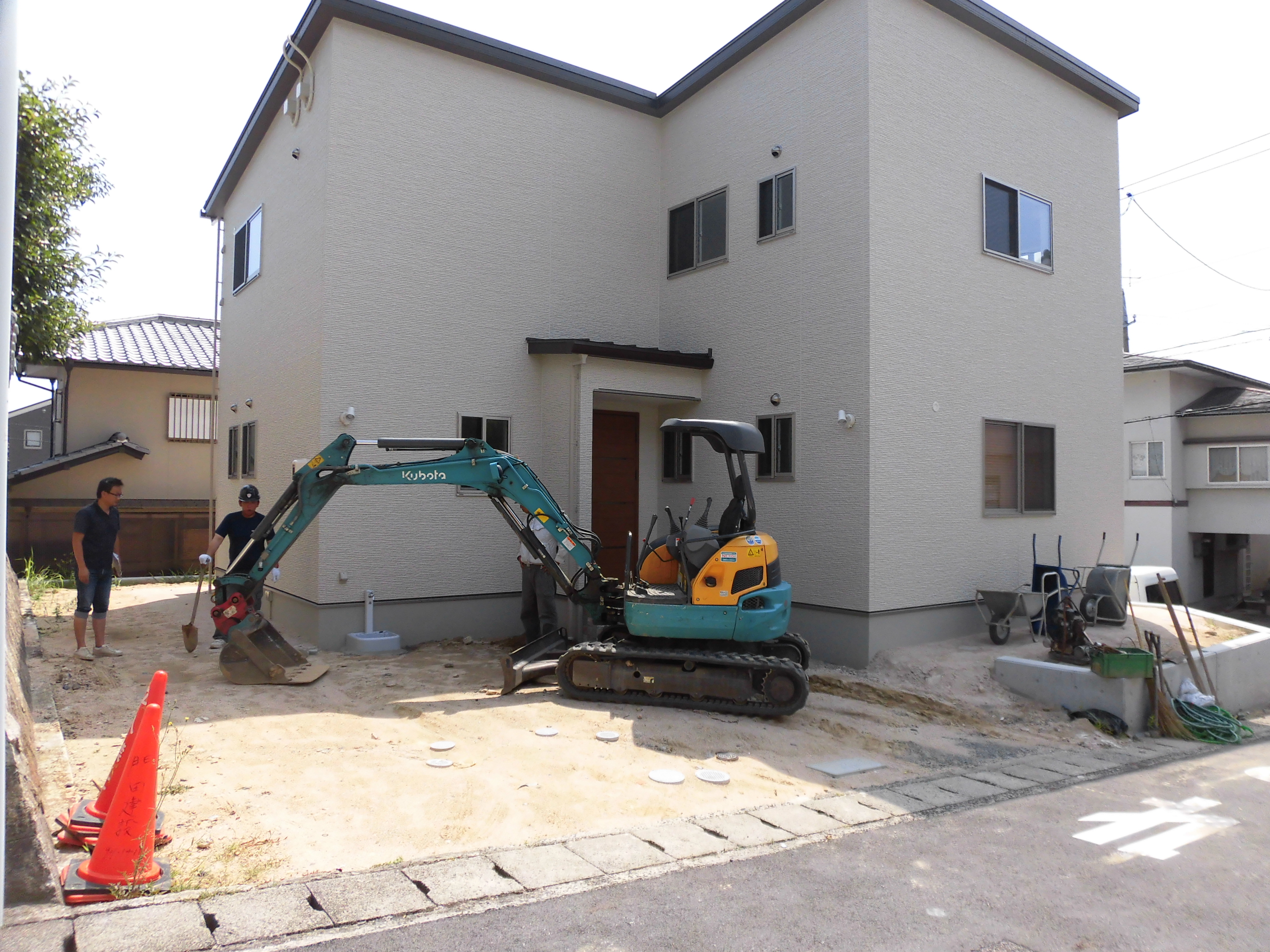 工事が始まりました！　広島市西区　I様邸　新規外構工事