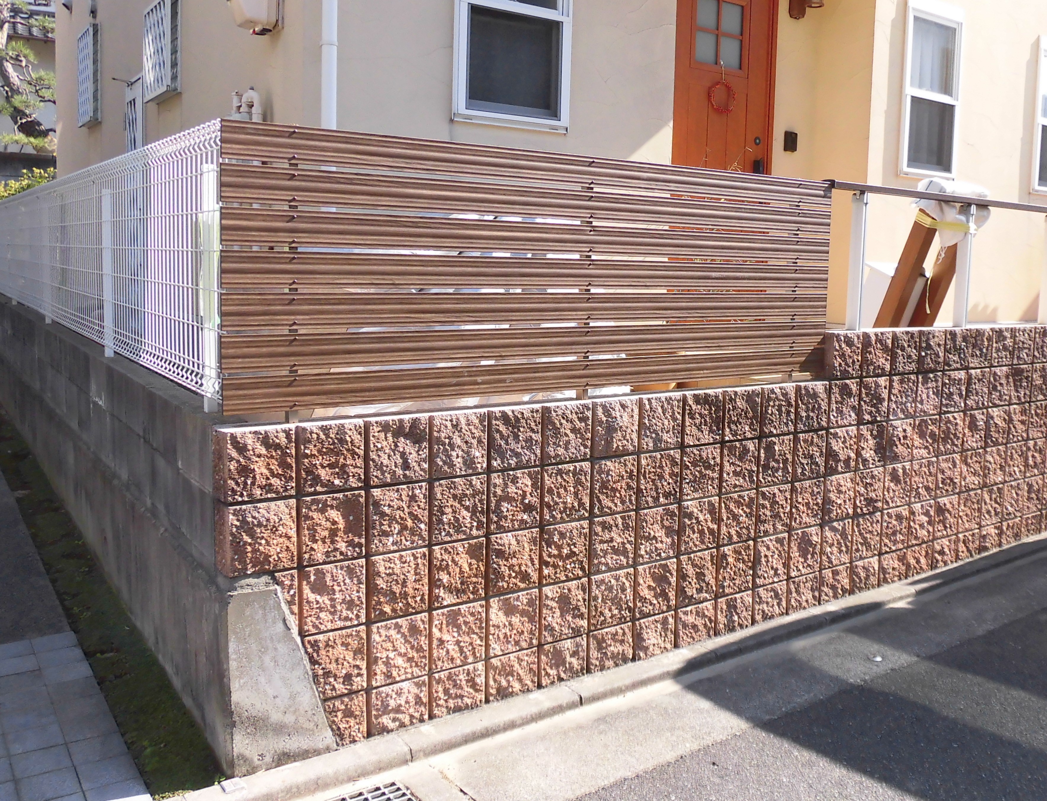 フェンスの取り換えをしました。　広島市東区　H様邸　リフォーム工事