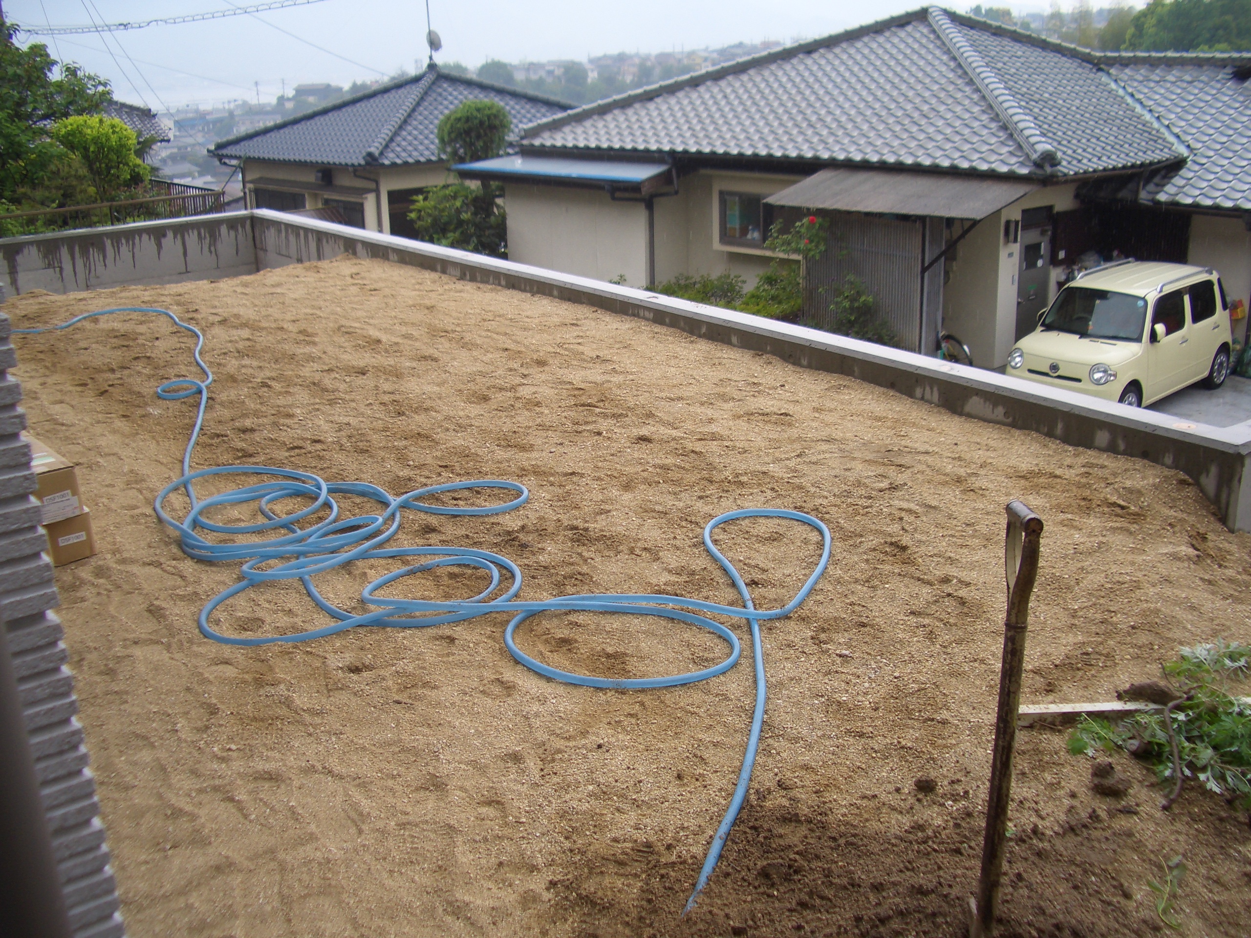 庭に土が入りました！ 廿日市市　Ｂ様邸　新規外構工事