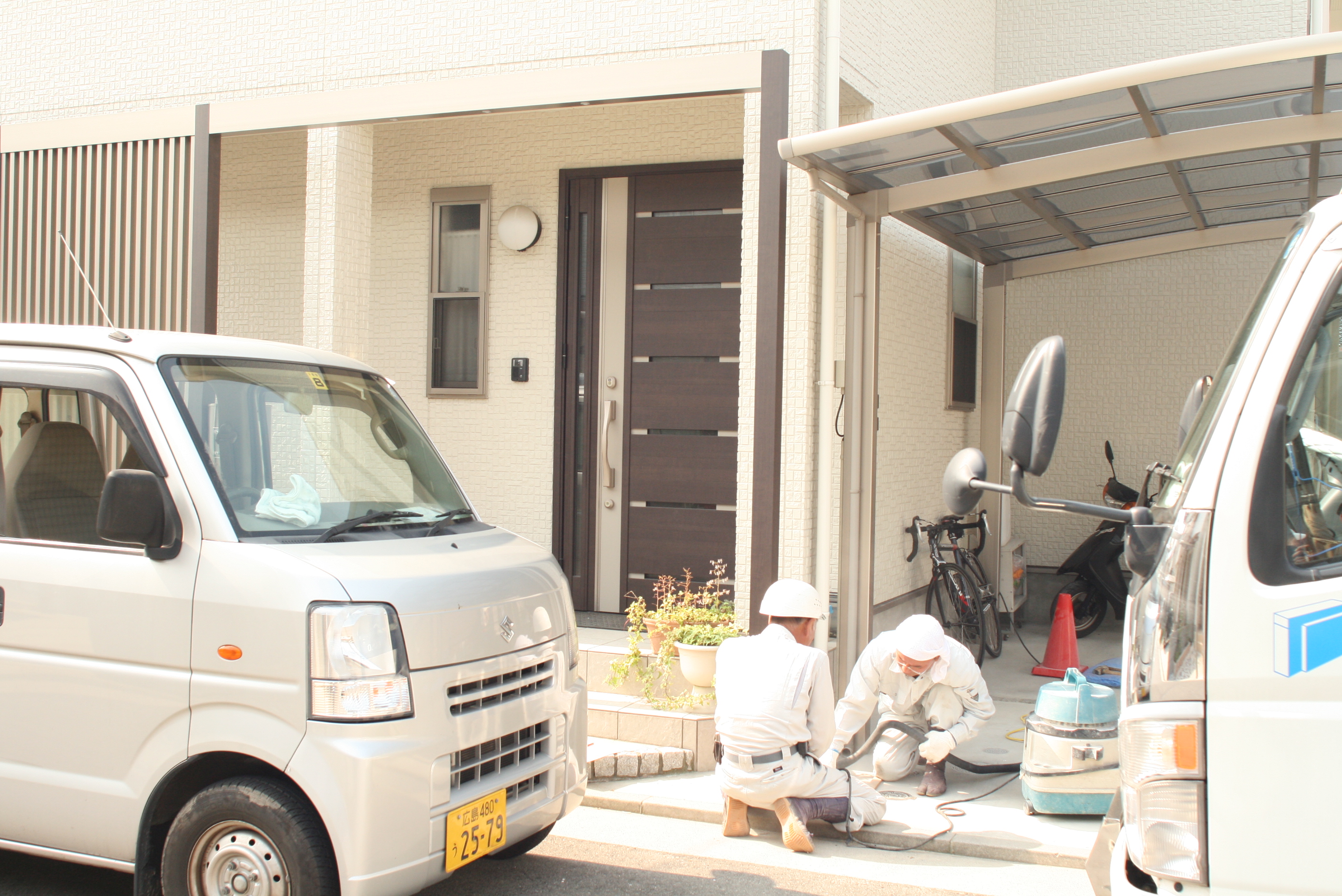 広島市安佐北区　Ｍ様邸本日の工事進捗