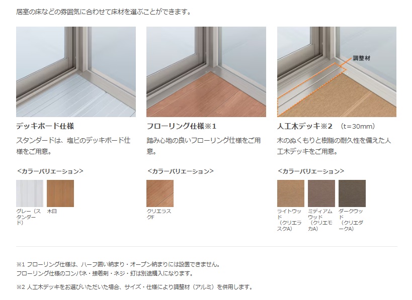 LIXIL サニージュ　床材