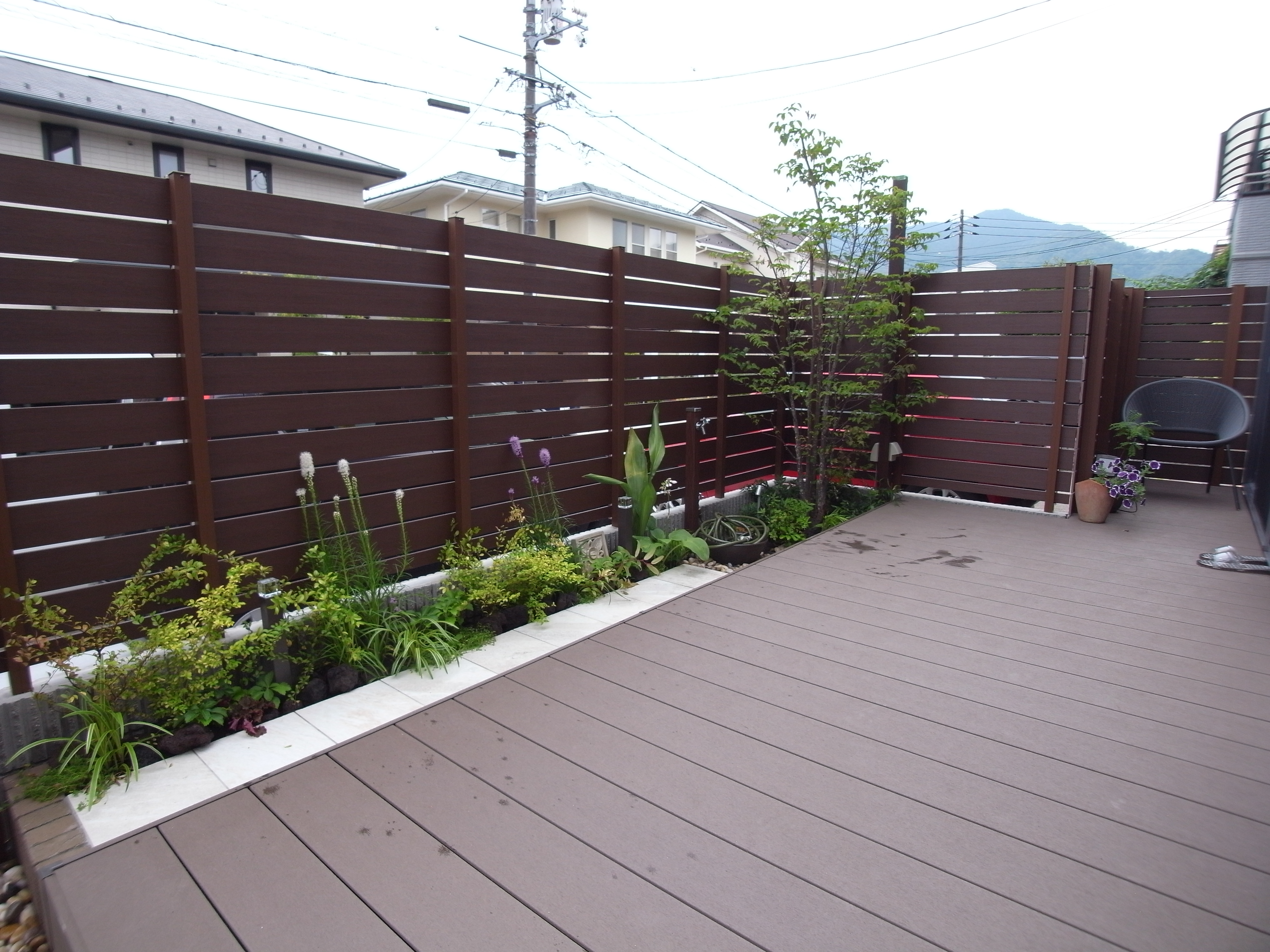 植栽が入りました。　広島市安佐南区　I様邸　リフォーム工事